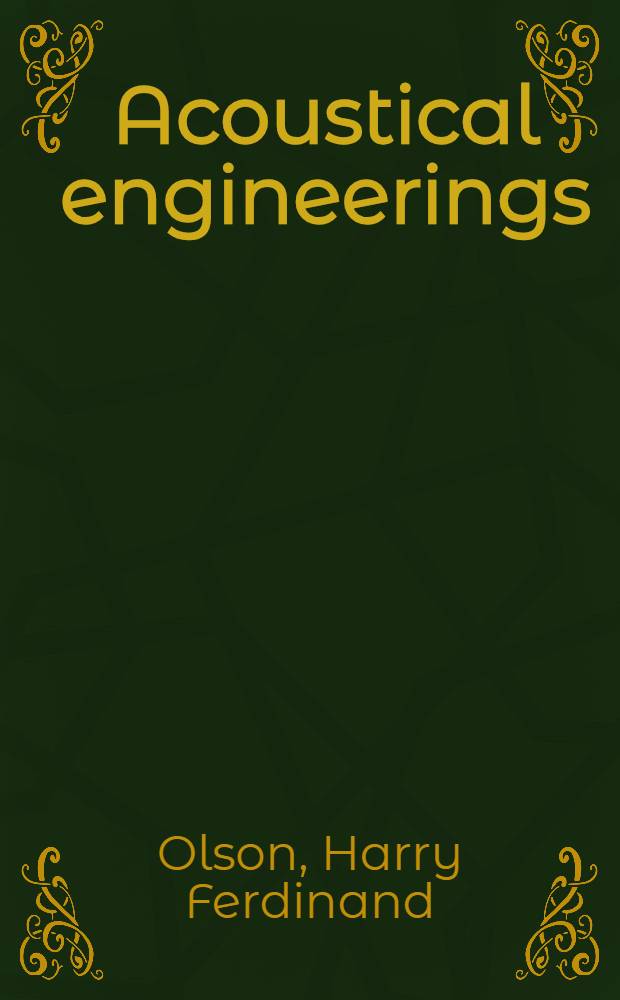 Acoustical engineerings
