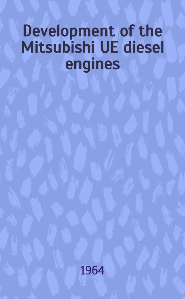 Development of the Mitsubishi UE diesel engines