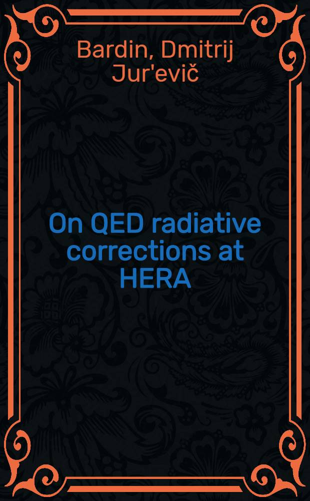 On QED radiative corrections at HERA