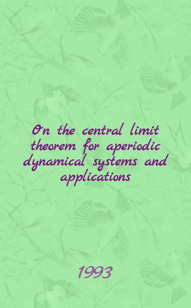 On the central limit theorem for aperiodic dynamical systems and applications