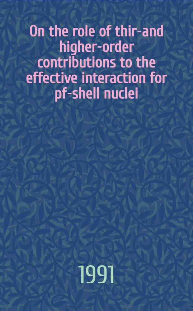 On the role of third- and higher-order contributions to the effective interaction for pf-shell nuclei