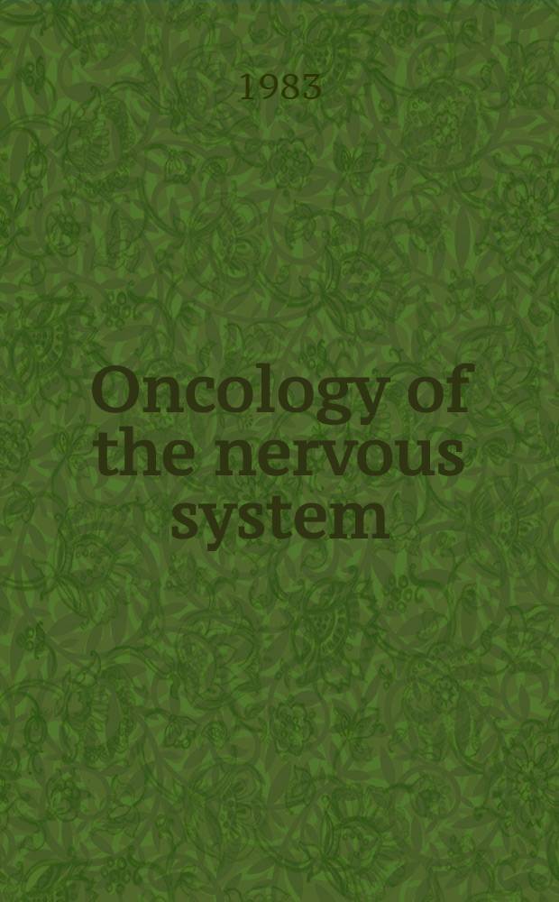 Oncology of the nervous system