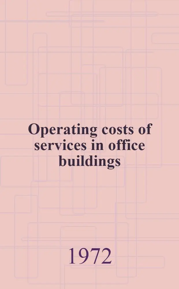 Operating costs of services in office buildings