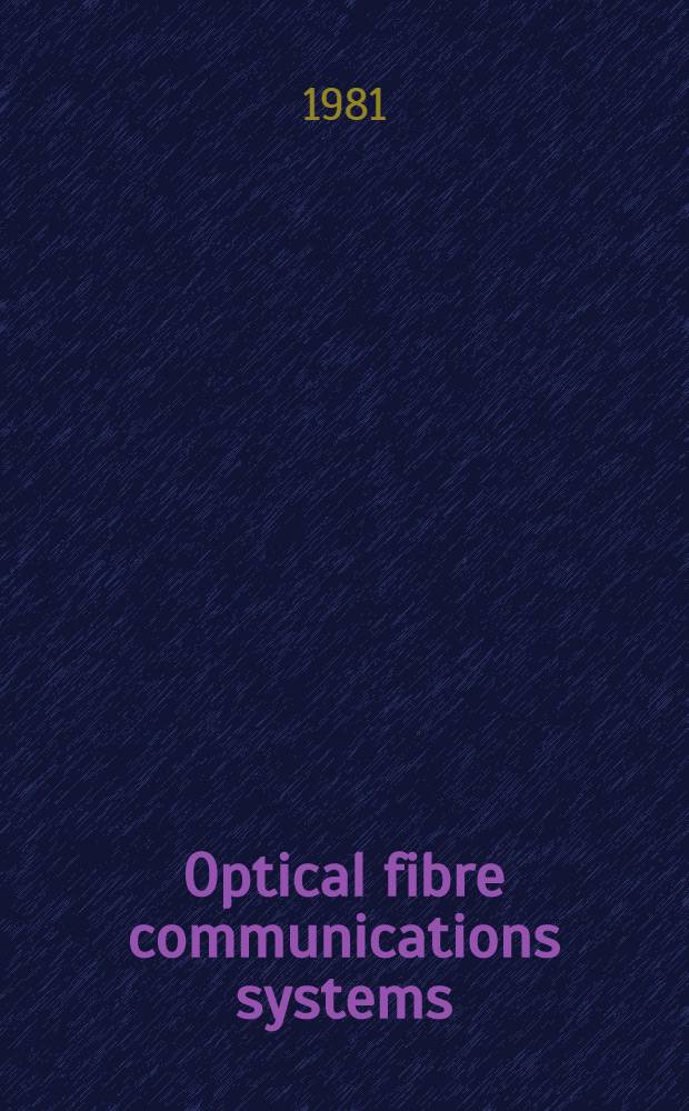 Optical fibre communications systems