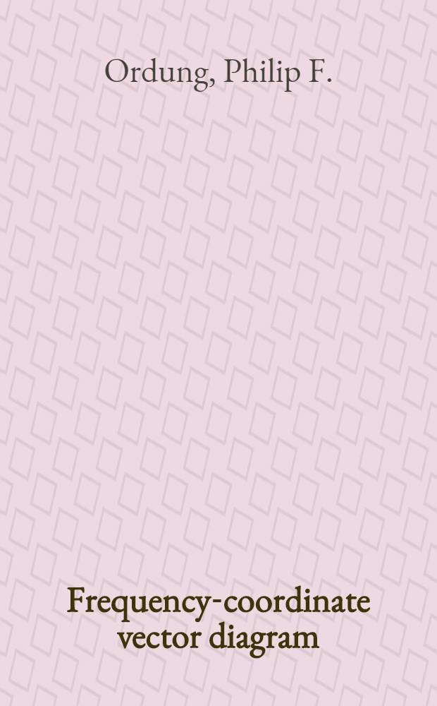 Frequency-coordinate vector diagram