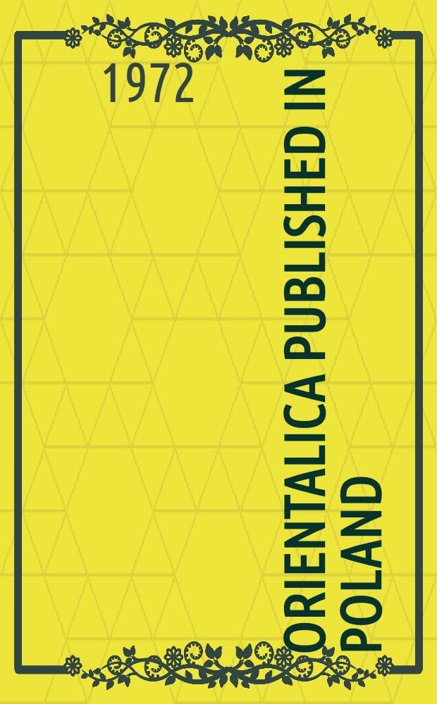 Orientalica published in Poland