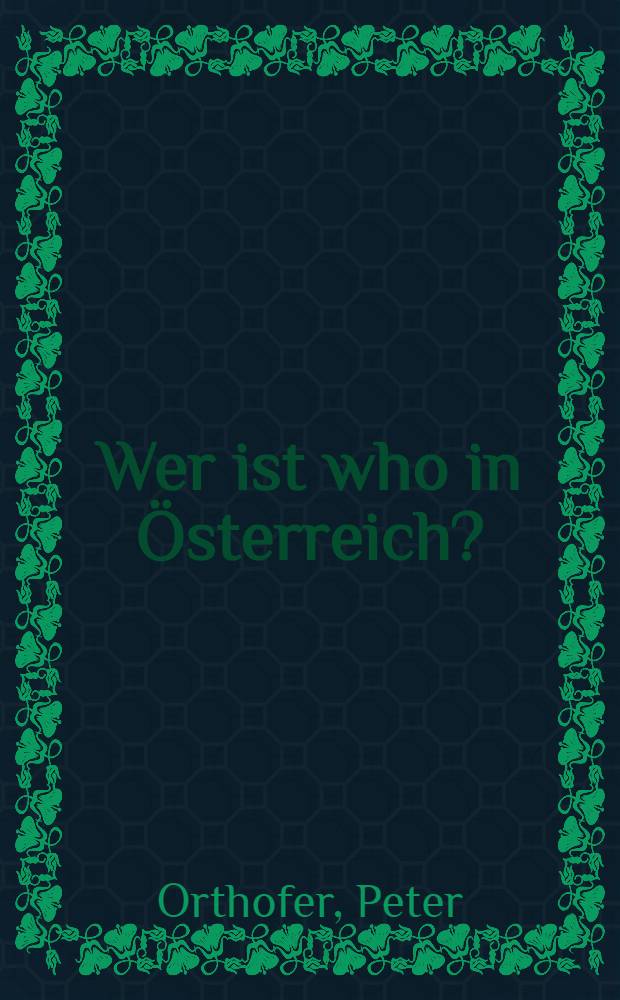 Wer ist who in Österreich?