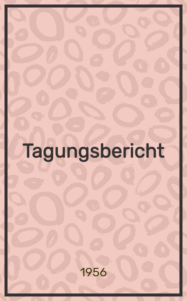Tagungsbericht