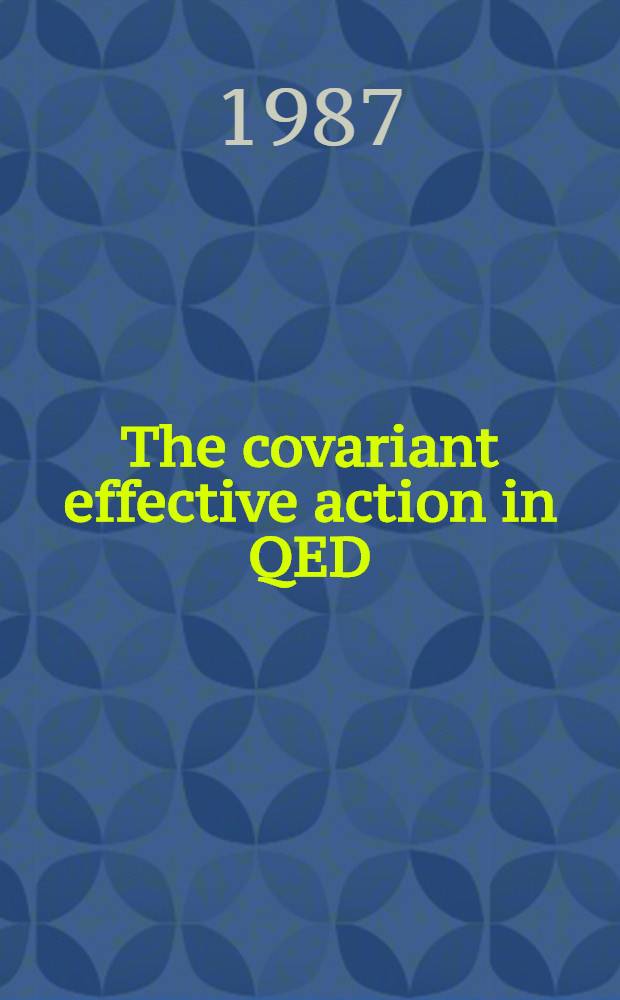 The covariant effective action in QED : One-loop magnetic moment