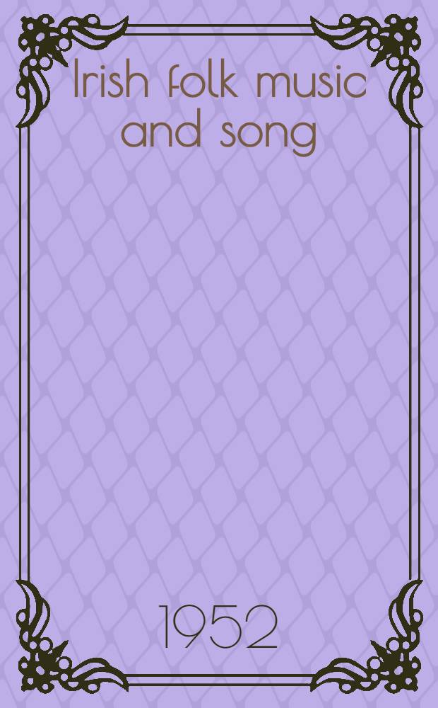 Irish folk music and song