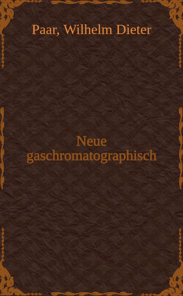 Neue gaschromatographisch / massenspektrometrische Analysenverfahren zur quantitativen Bestimmung der Antiepileptika Oxcarbazepin und Carbamazepin sowie einiger Hauptmetaboliten : Inaug.-Diss