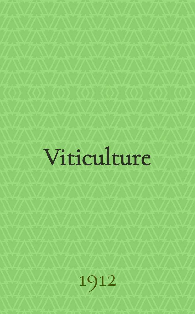 Viticulture