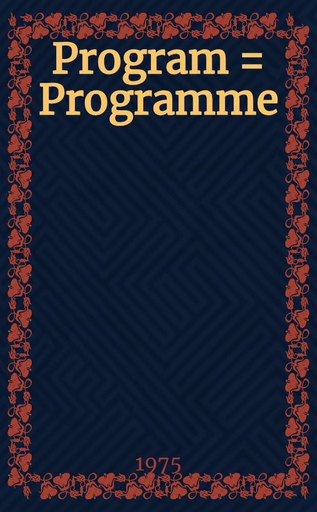 Program = Programme
