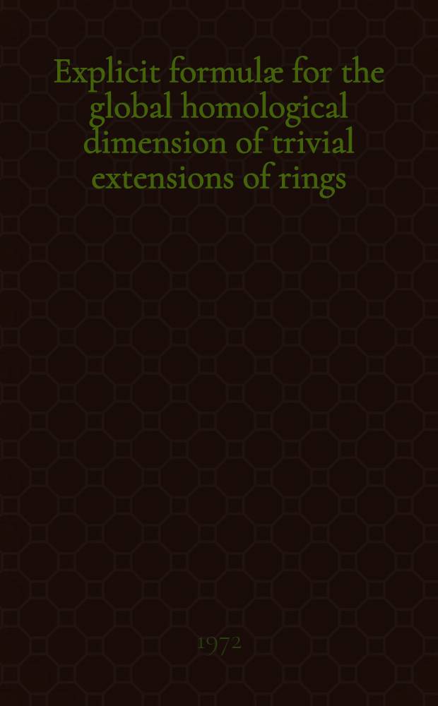 Explicit formulæ for the global homological dimension of trivial extensions of rings