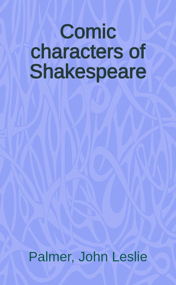 Comic characters of Shakespeare