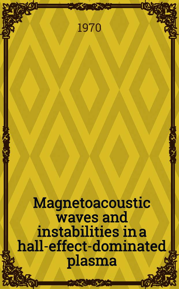 Magnetoacoustic waves and instabilities in a hall-effect-dominated plasma