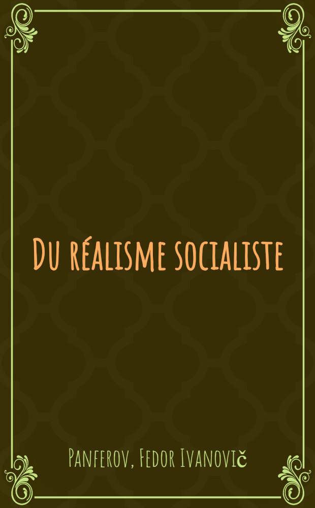 Du réalisme socialiste