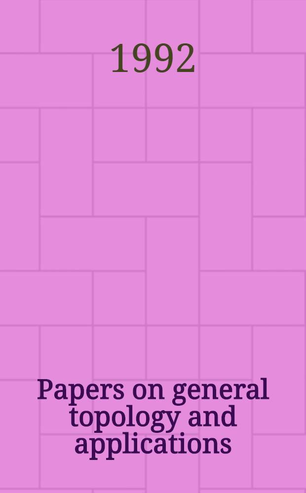 Papers on general topology and applications