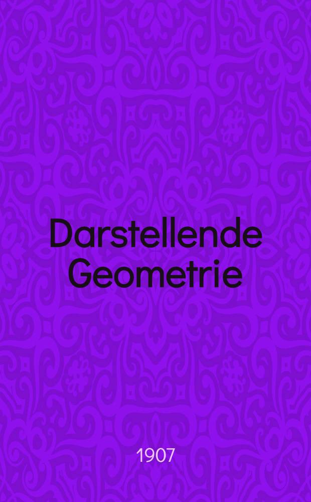 Darstellende Geometrie