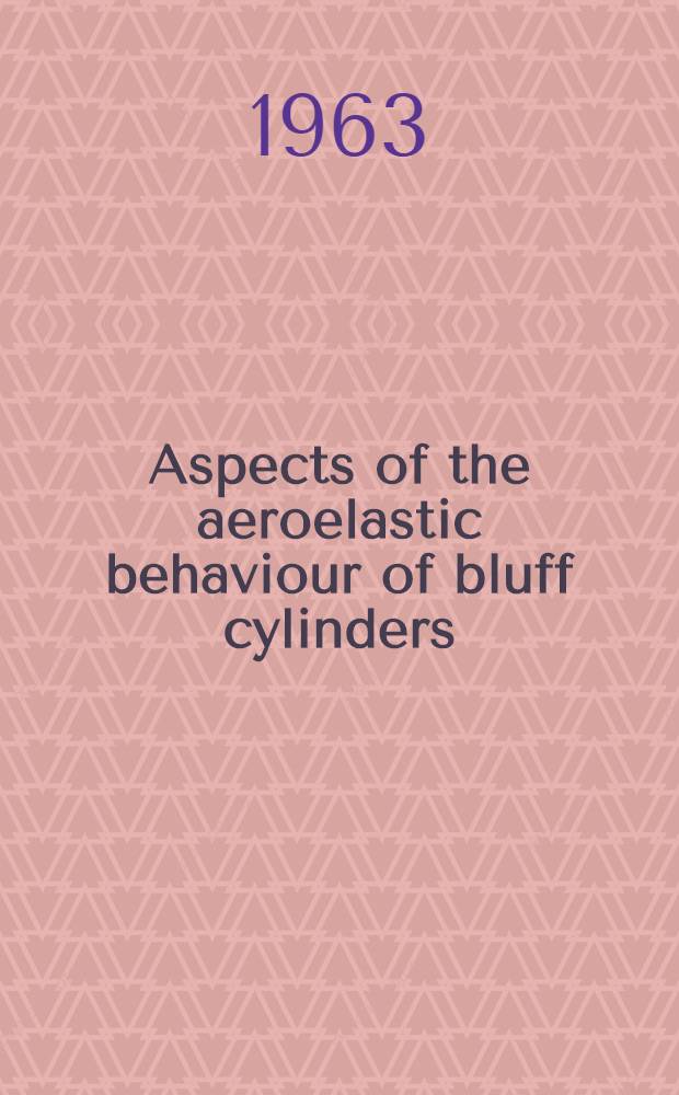 Aspects of the aeroelastic behaviour of bluff cylinders