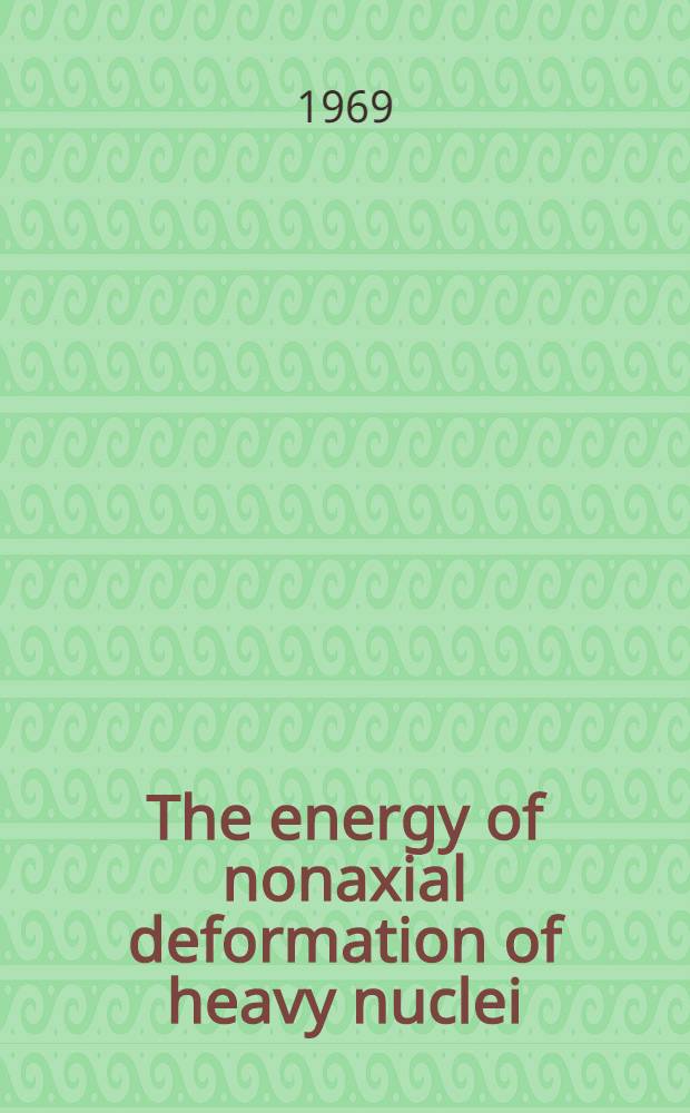 The energy of nonaxial deformation of heavy nuclei