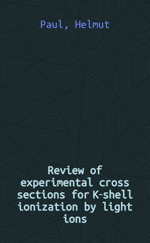 Review of experimental cross sections for K-shell ionization by light ions