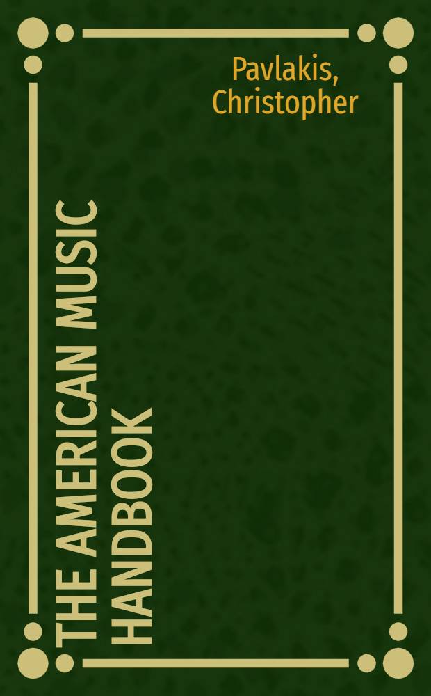 The American music handbook