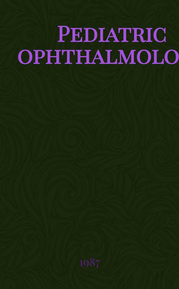 Pediatric ophthalmology