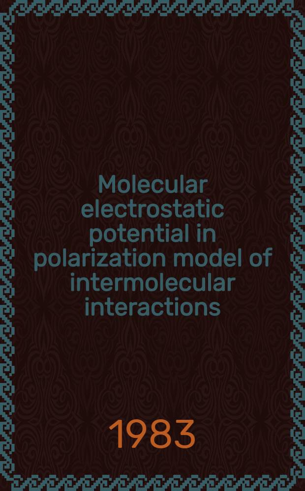 Molecular electrostatic potential in polarization model of intermolecular interactions