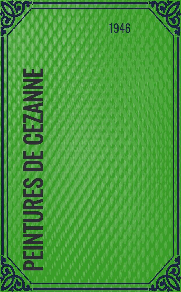 Peintures de Cezanne