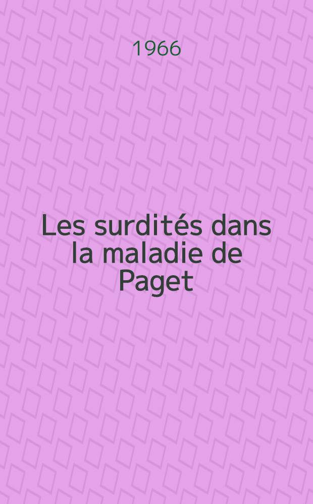 Les surdités dans la maladie de Paget : Thèse ..