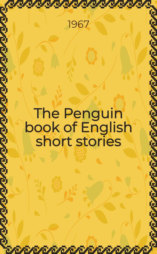 The Penguin book of English short stories