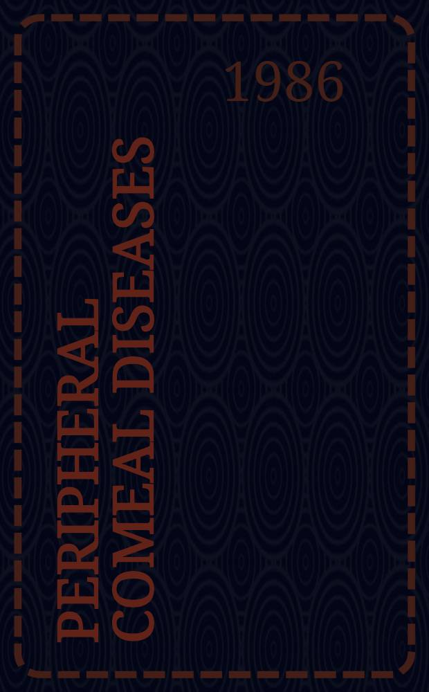Peripheral comeal diseases