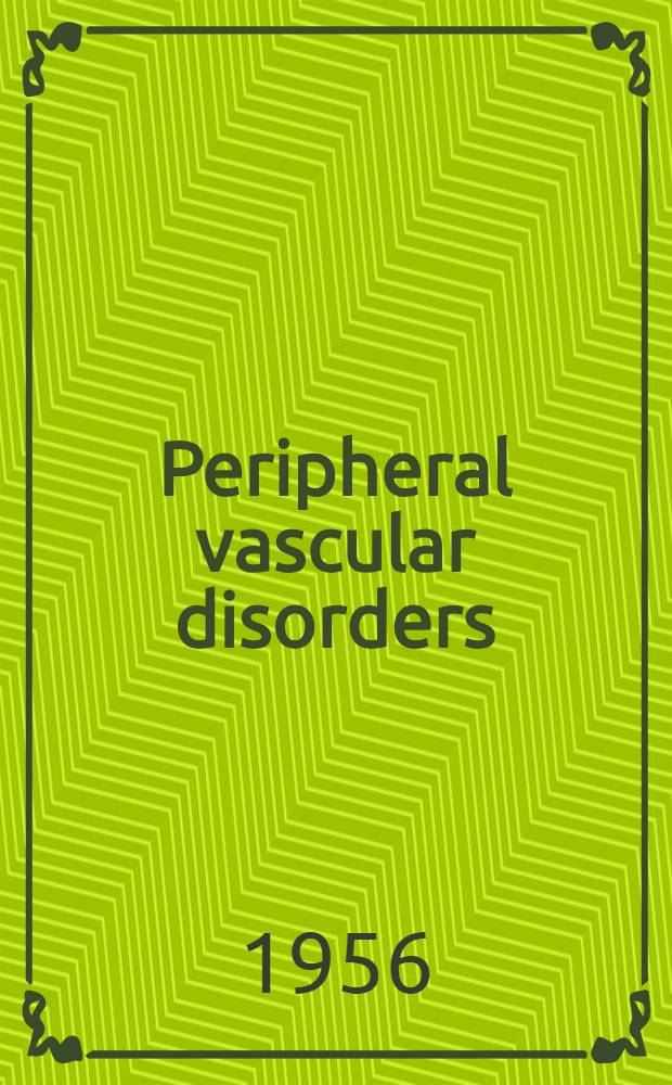 Peripheral vascular disorders