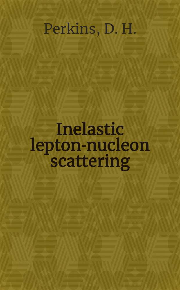 Inelastic lepton-nucleon scattering