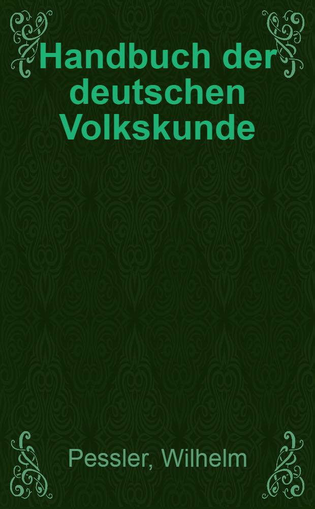 Handbuch der deutschen Volkskunde