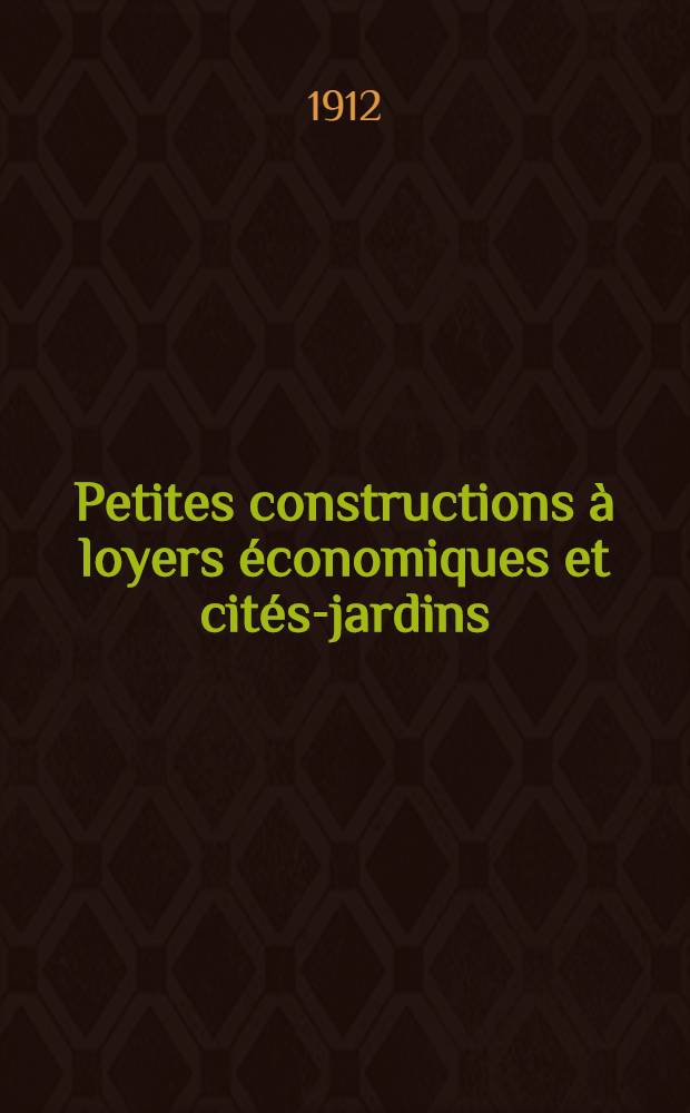 Petites constructions à loyers économiques et cités-jardins : Album