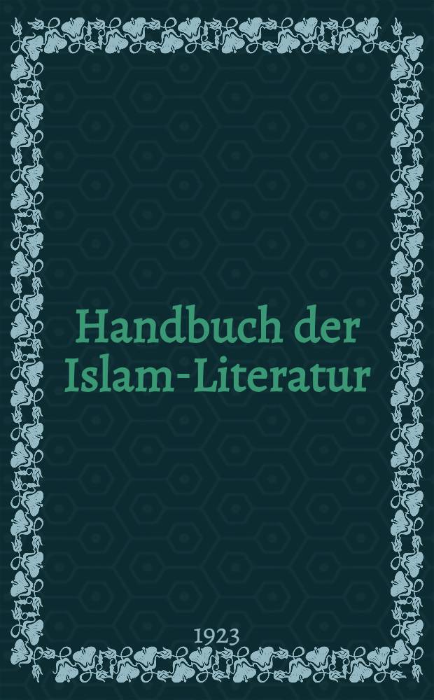 Handbuch der Islam-Literatur