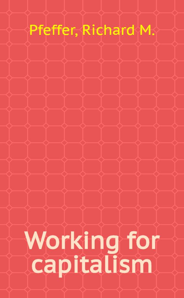 Working for capitalism