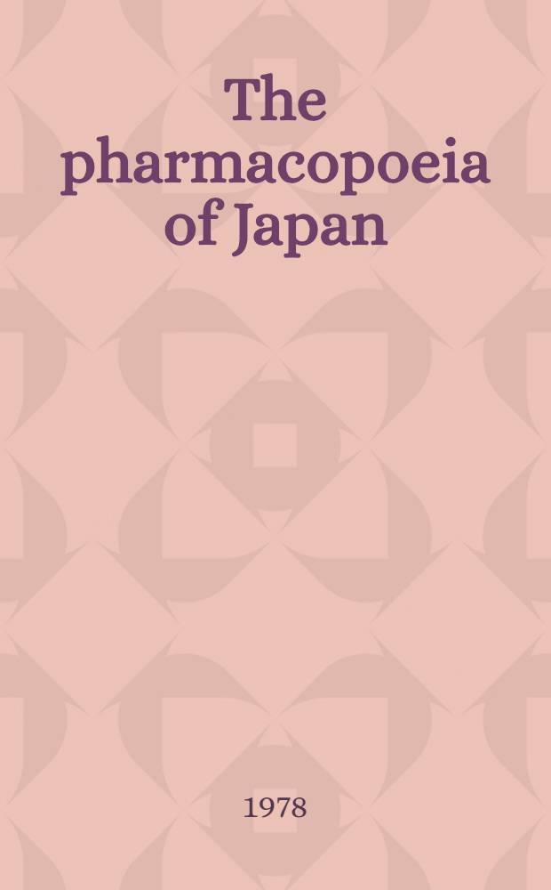 The pharmacopoeia of Japan