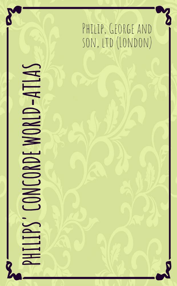 Philips' Concorde world-atlas
