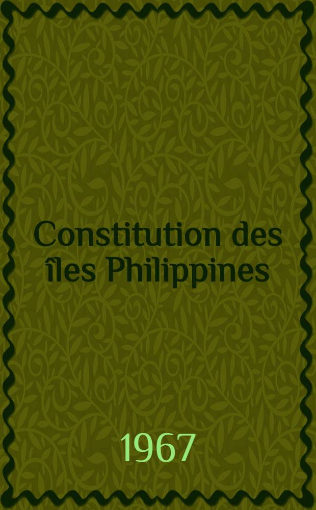 Constitution des îles Philippines