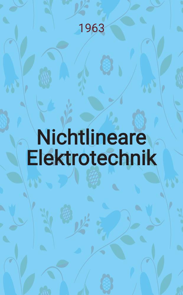 Nichtlineare Elektrotechnik