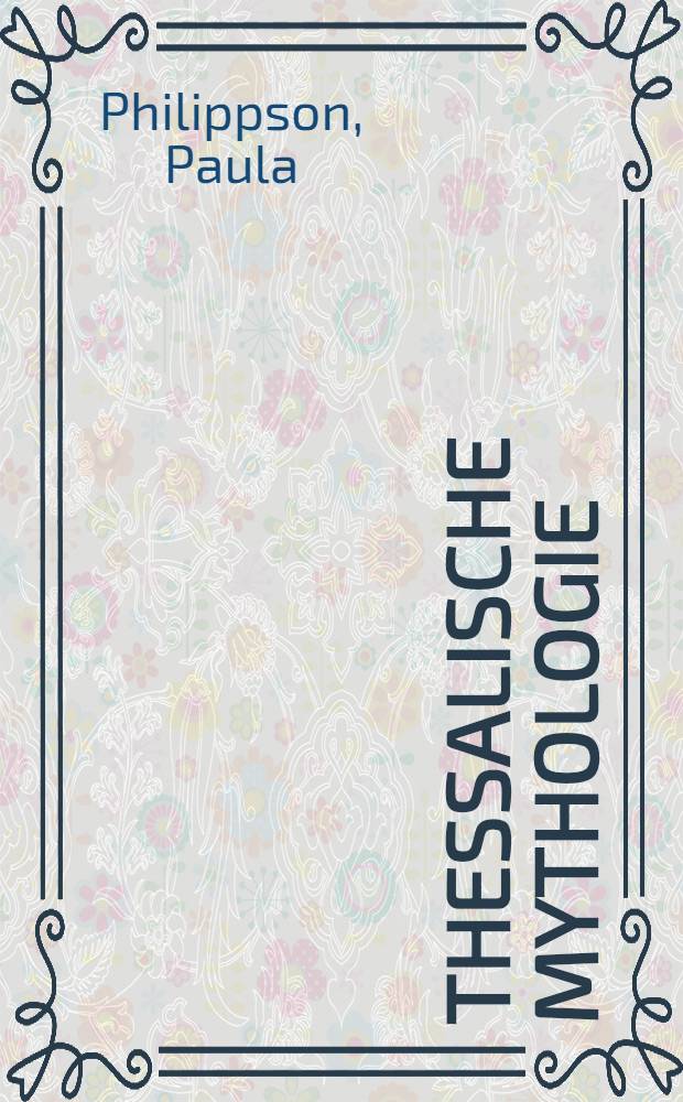 Thessalische Mythologie