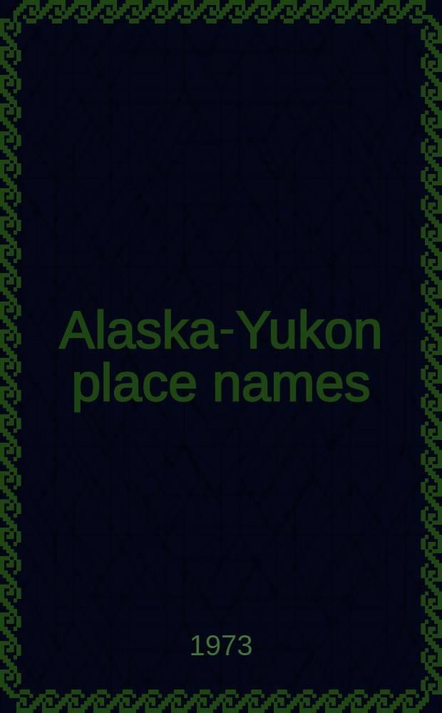 Alaska-Yukon place names