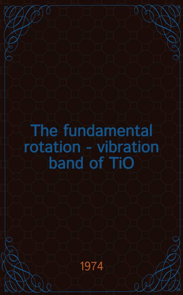 The fundamental rotation - vibration band of TiO