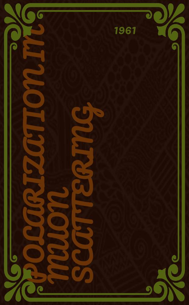 Polarization in muon scattering