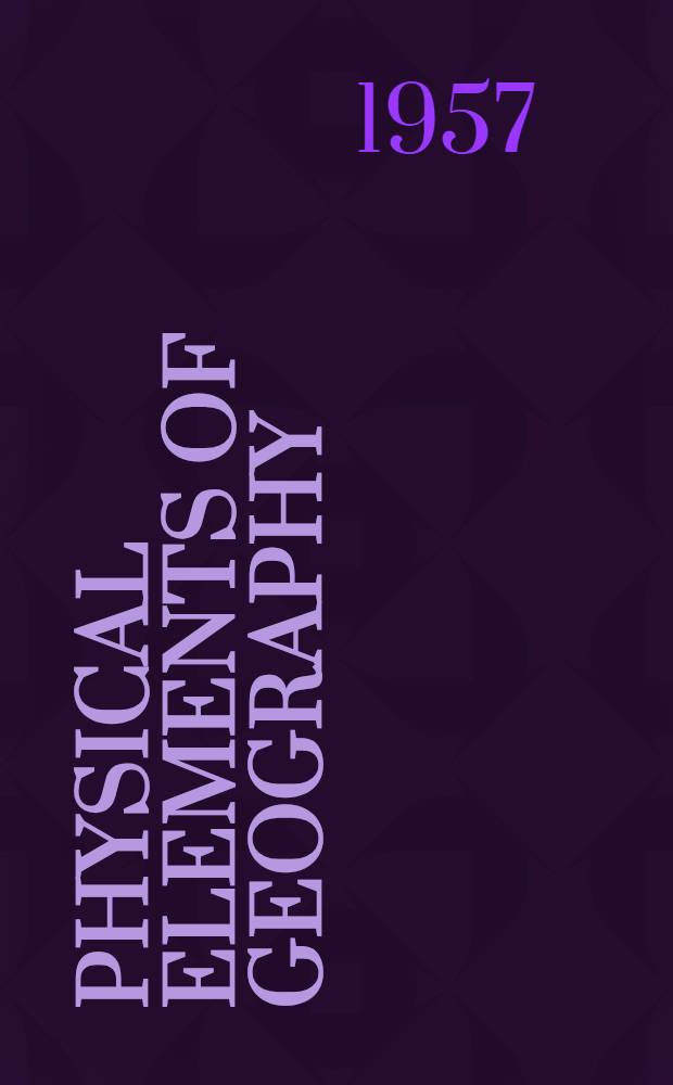 Physical elements of geography