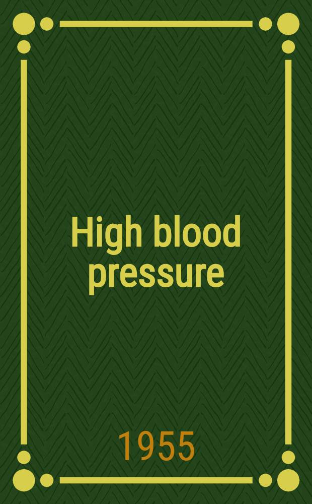 High blood pressure