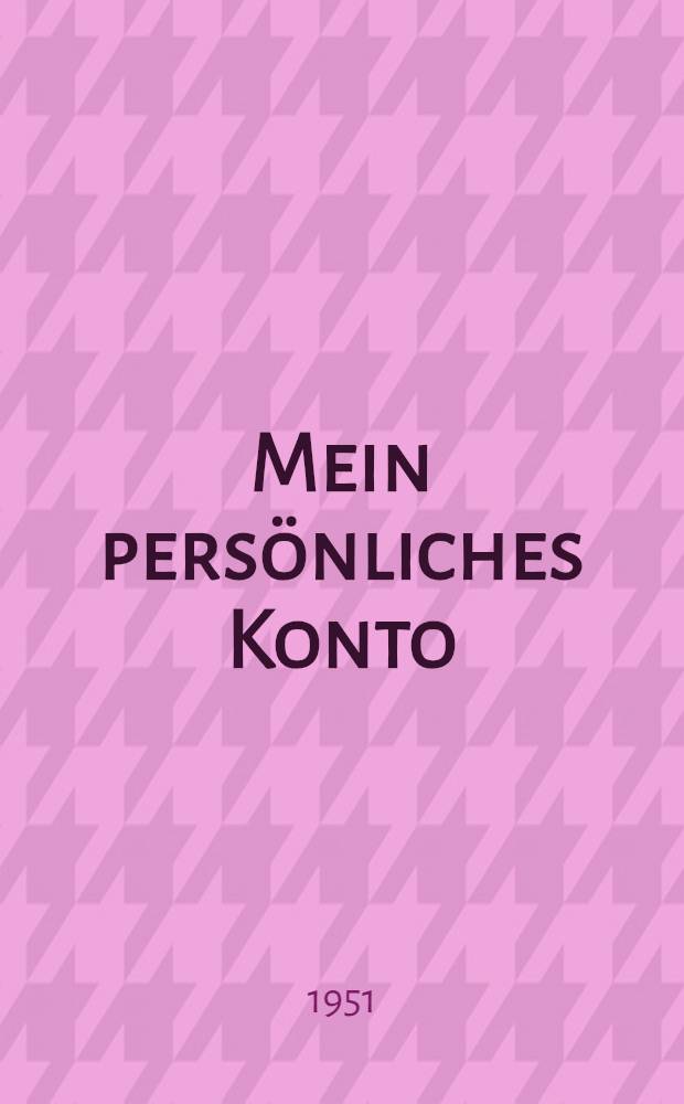Mein pers&ouml;nliches Konto